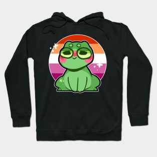 pride frog- Lesbian Variant Hoodie